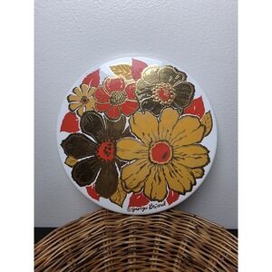 Georges Briard Enamel Tile. Vintage Enamel Tile. MCM VINTAGE TILE